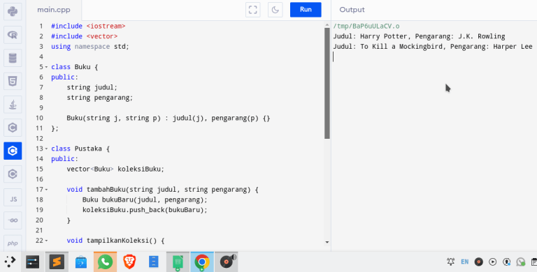 Contoh Pemrograman Berorientasi Objek C++ | Fix Coding